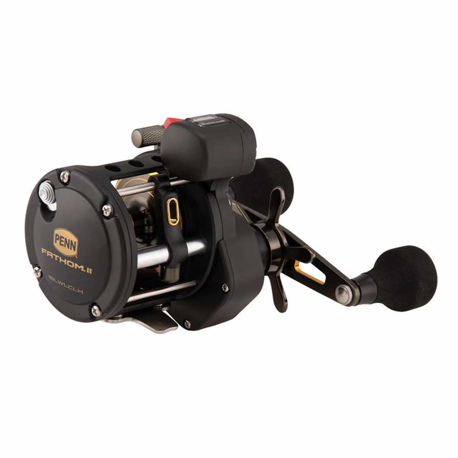 Trolling Reels * | Penn Fthii15Lwlclh Fathom Ii Level Wind 15 Left Hand Reel W/Line Counter