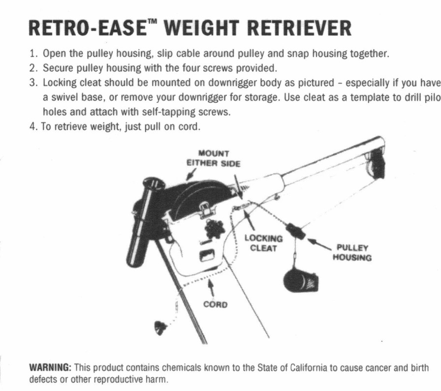 Downrigger Accessories * | Cannon Downriggers Cannon Retro-Ease Weight Retriever