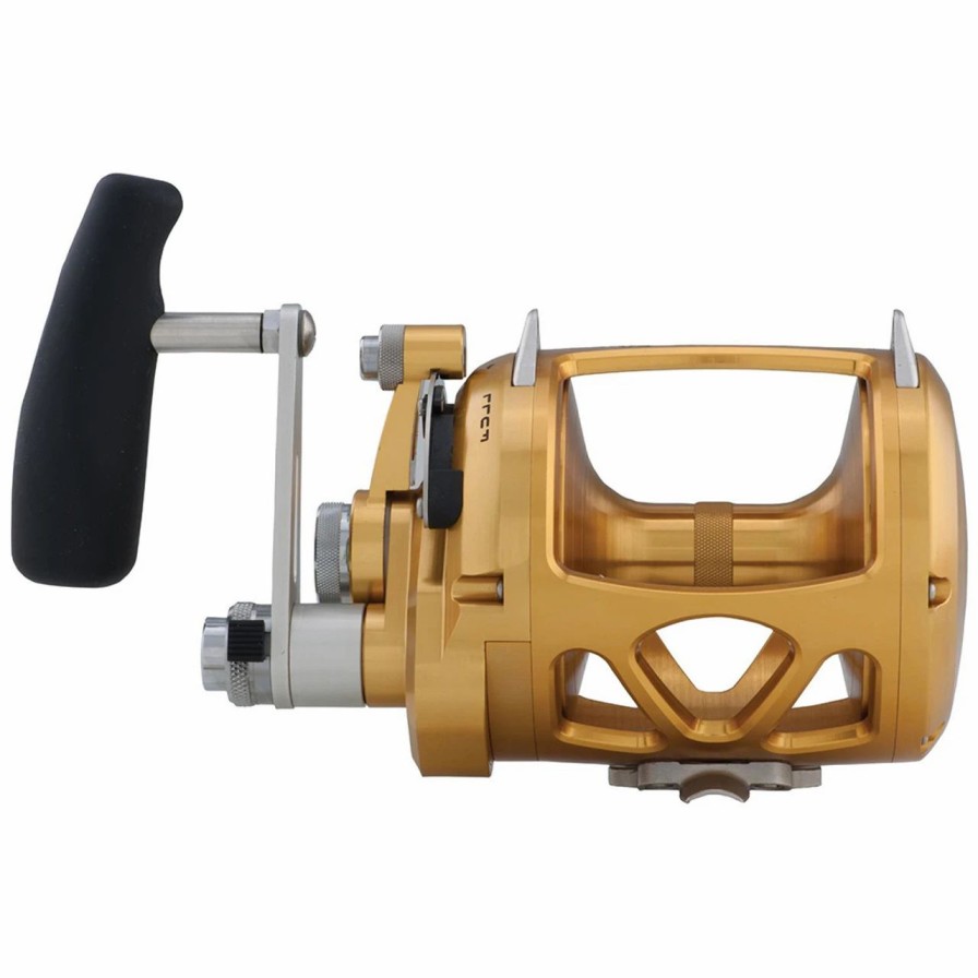 Trolling Reels * | Penn International 50Visw 2-Speed Conventional Reel Gold