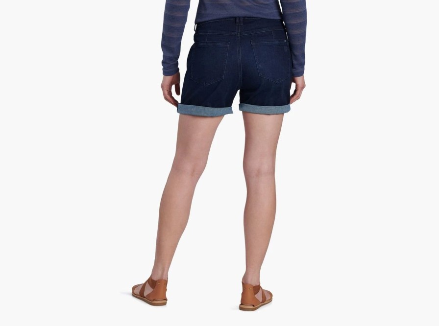 Womens * | Kuhl Kontour Flex Denim Short 6 Midnight