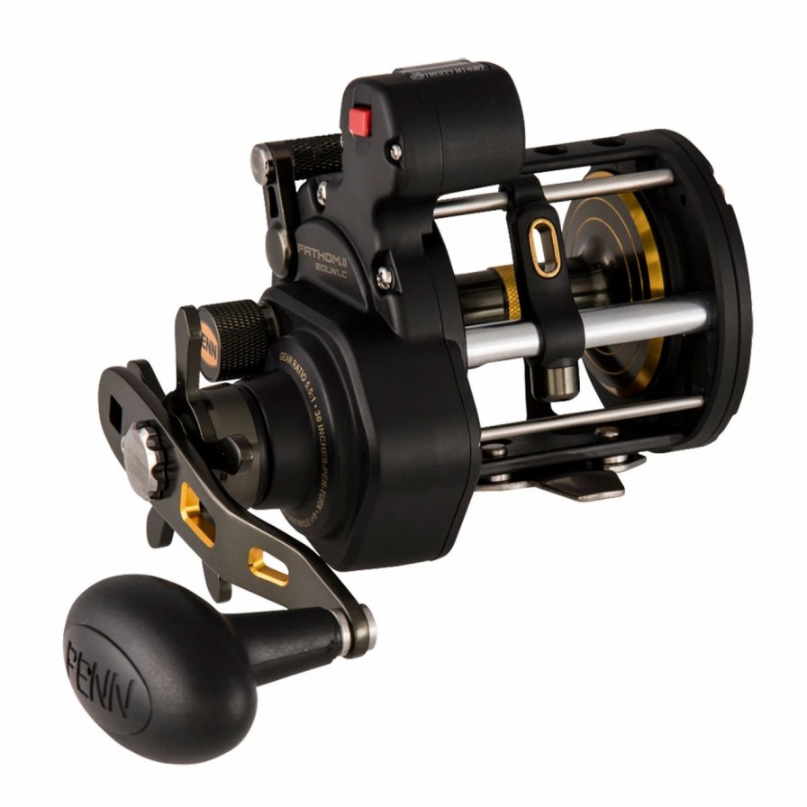 Trolling Reels * | Penn Fthii20Lwlc Fathom Ii Level Wind 20 W/Line Counter