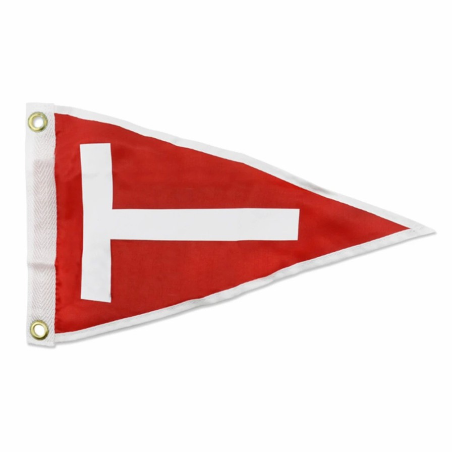 Saltwater Tools * | C&H Lures Tag Flag, White T, 14 In X 8.5 In / 35.5 Cm X 21.5 Cm