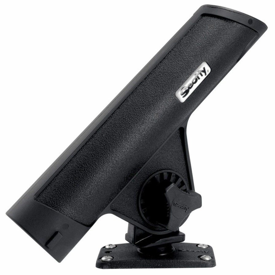 Downrigger Accessories * | Scotty 351 Rodmaster Ii Rod Holder W/244 Flush Deck Mount Black