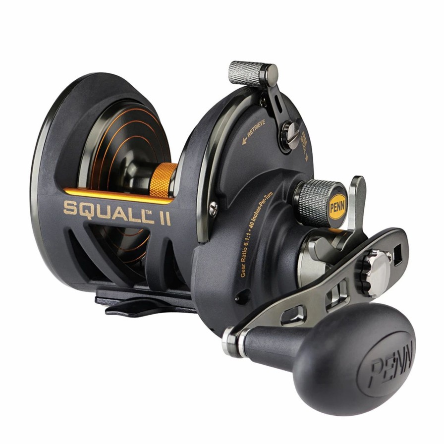 Trolling Reels * | Penn Squall Ii Star Drag Conventional Reel Sqlii25Nsdlh