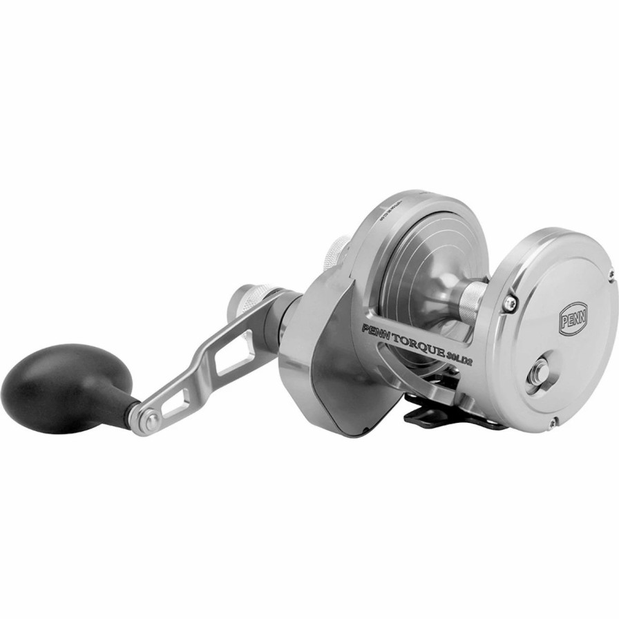 Trolling Reels * | Penn Torque Lever Drag 2 Speed Reel Silver Trq30Ld2S