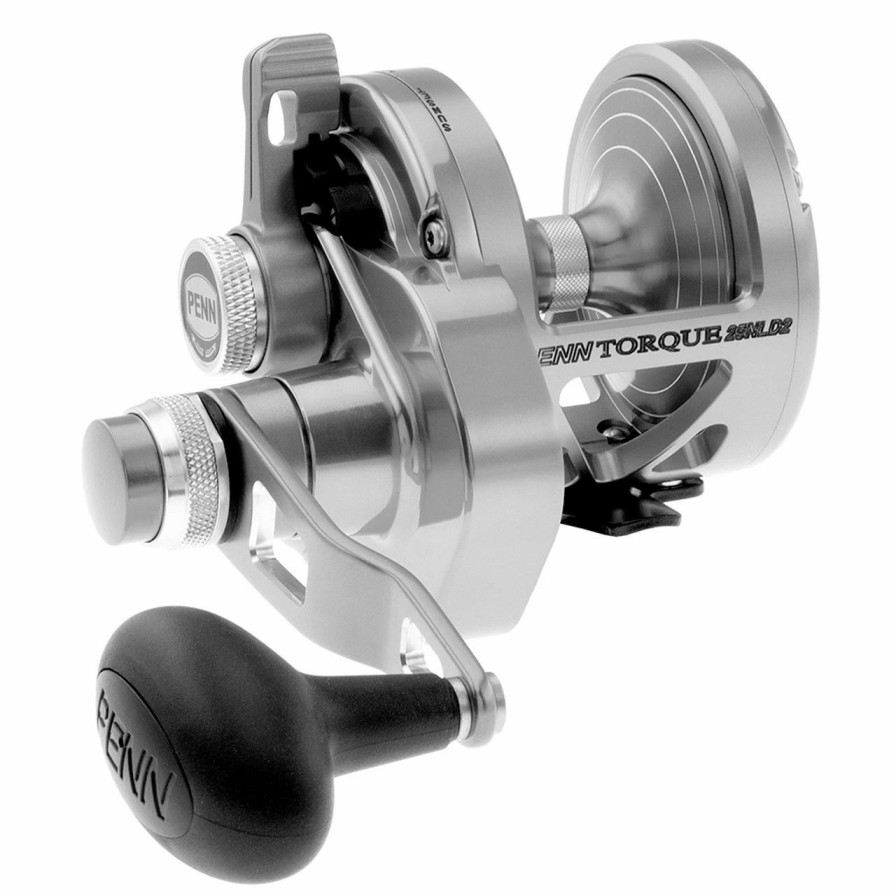 Trolling Reels * | Penn Torque Lever Drag 2 Speed Reel Silver Trq25Nld2S