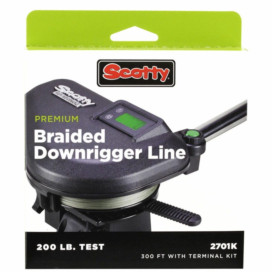 Downrigger Accessories * | Scotty Premium Power Braid Downrigger Line 400Ft Of 200Lb Test