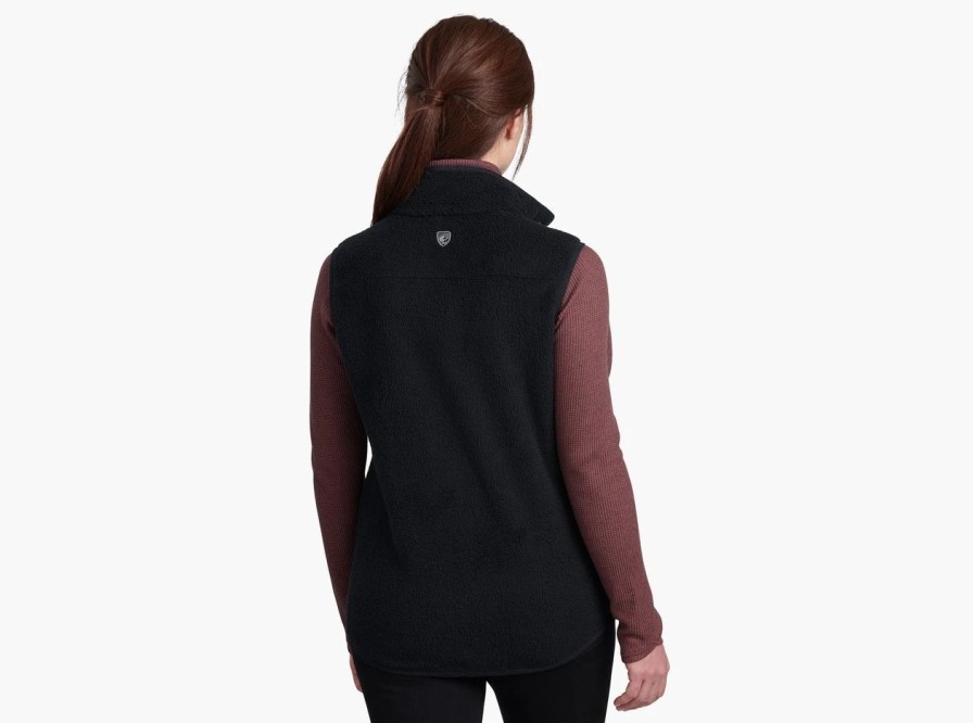 Womens * | Kuhl Klifton Snap Vest Raven