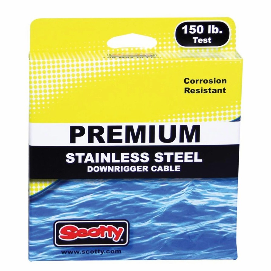 Downrigger Accessories * | Scotty 300Ft Premium Stainless Steel Replacement Cable 34300